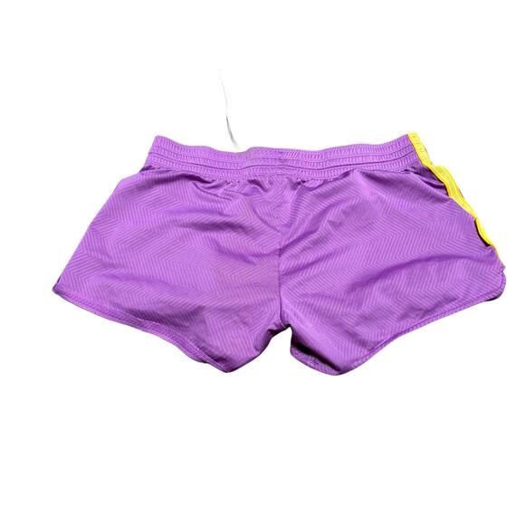 Nike Dri-Fit Purple Yellow Racerstripe Drawstring Athletic Activewear Small - Picture 2 of 10